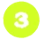 3 icon green white