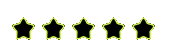 Green stars black
